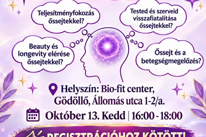 Szeminárium az őssejtkutatás erdményeinek alkalmazása az egészség megőrzésében
