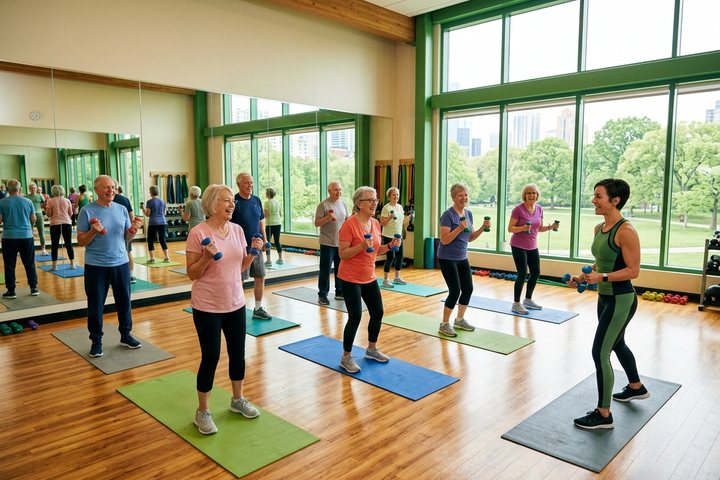 Szenior torna a Bio-Fit Centerben, Gödöllőn